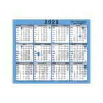 At-A-Glance 2022 Wall/Desk Calendar Year to View Gloss Board Binding