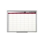 Bi-Office Weekly Magnetic Whiteboard Planner Aluminium Frame 600x450mm 68867BS - Image 2
