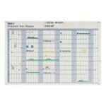 Mark-it Perpetual Year Planner Laminated with Repositionable Date Strips W900xH600mm DPYP 154947