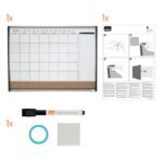 Nobo Combination Board Cork/Magnetic Whiteboard Planner Arched Frame 585x430mm 1903813 76882AC - Image 4