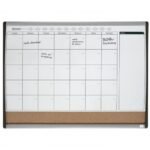 Nobo Combination Board Cork/Magnetic Whiteboard Planner Arched Frame 585x430mm 1903813 76882AC - Image 2
