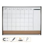 Nobo Combination Board Cork/Magnetic Whiteboard Planner Arched Frame 585x430mm 1903813 76882AC - Image 3