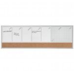 Nobo Small Magnetic Whiteboard Weekly Planner 585x190mm Grey - Image 7