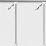 Nobo Small Magnetic Whiteboard Weekly Planner 585x190mm Grey - Image 6