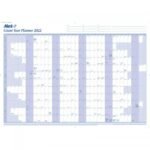 Mark-it 2022 Giant Year Planner Unmounted Landscape with Accessory Kit 1165x820mm Blue/White 22YP 151527
