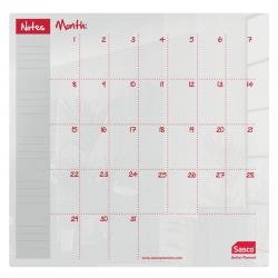 Sasco Month Planner Acrylic Mounted 450 x 450mm 2410188 16958AC