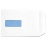 5 Star Office Envelopes PEFC Pocket Self Seal Window 90gsm C5 229x162mm White Pack of 500