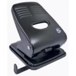 5 Star Office Punch 2-Hole Metal with Plastic Base Capacity 40x 80gsm Black
