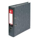 5 Star Office Lever Arch File 70mm A4 Cloudy Grey Pack of 10