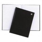 5 Star Office Notebook Casebound 80gsm Ruled 160pp A5 Black Pack of 5