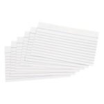 5 Star Office Record Cards Ruled Both Sides 5x3in 127x76mm White Pack of 100