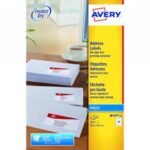 Avery Inkjet Address Labels 14 Per Sheet White (Pack of 350)