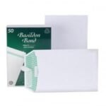 Basildon Bond Envelopes FSC Pocket Recycled Peel & Seal 120gsm C5 229x162mm White B80277 Pack of 50