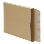 5 Star Office Envelopes C4 Gusset 25mm Peel and Seal 115gsm Manilla Pack of 125
