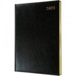 Collins Quarto Diary Week to View Appointment Black 2023