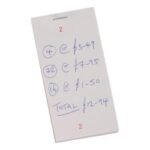 Kitchen Pad with Counterfoil Numbered 1-100 127x63mm Pack of 50