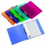 Q-Connect 2 Ring Binder Frosted A4 Clear (25mm capacity and has a spine label)