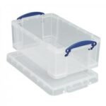 Really Useful Storage Box Plastic Lightweight Robust Stackable 9 Litre W255xD395xH155mm