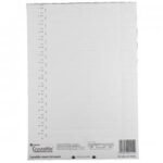 Rexel CrystalFile Lateral 330 Tab Inserts White (Pack of 34)