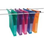 Rexel Multifile Extra Suspension File Polypropylene 30mm Wide-base Foolscap Assorted Ref2102574 Pack of 10