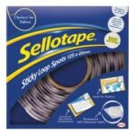 Sellotape Permanent Sticky Loop Spots in Handy Dispenser of 125 Spots Diameter 22mm each White