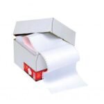 5 Star Office Listing Paper 2-Part Carbonless Perf 56/57gsm 11inchx241mm Plain White/Pink 1000 Sheets