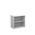Universal bookcase 740mm high with 1 shelf - white