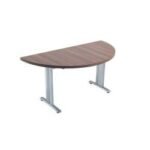 Arista Lightweight Folding Conference Table 1600mm Semi-Circular Walnut