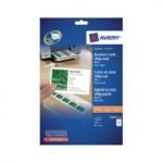 Avery Quick and Clean Business Cards All Printers 200gsm 10 per Sheet White C32011-25UK 250 Cards