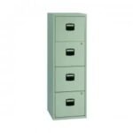 Bisley 4 Drawer Home Filing Cabinet A4 413x400x1282mm Grey