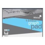 Silvine Student Graph Pad 90gsm 1mm 5mm 10mm Grid 30 Sheets A3