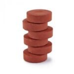 Colour Blocks in Burnt Sienna Pack of 6