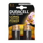 Duracell Plus Power Battery Alkaline 1.5V C 81275429 Pack of 2