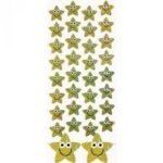Gold Sparkly Stickers Pack of 220