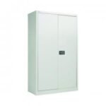Jemini 2 Door Storage Cupboard Metal 420x960x1810mm Grey