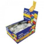 Kevron Plastic Clicktag Key Tag Clear (Pack of 100)