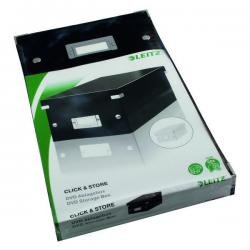 leitz-click-and-store-dvd-storage-box-black-60420095 Leitz Click and Store DVD Storage Box Black - Image 1