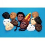 Multicultural Plastic Face Masks
