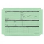 Personnel Wallets Pre-printed Green Pack of 50