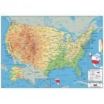 Physical Map of USA