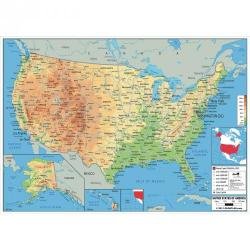 physical-map-of-usa Physical Map of USA - Image 1