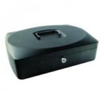 Q-Connect Cash Box 10 Inch Black