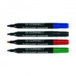 Q-Connect Flipchart Marker Pen Bullet Tip Assorted (Pack of 4)