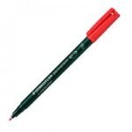 Staedtler Lumocolour Pen Permanent Fine Red (Pack of 10)
