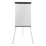 5 Star Office Flipchart Easel with W670xH990mm Board W700xD82xH1900mm Black Trim