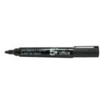 5 Star Office Permanent Marker Xylene/Toluene-free Smear proof Bullet Tip 2mm Line Black Pack of 12