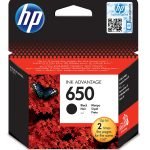 INK HP 650 BLACK CARTRIDGE CZ101AE