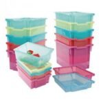 Gratnells Shallow Jelly Storage Tray Blueberry Jelly