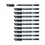 Stabilo Sensor F-tip Fineliner Pen Black (Pack of 10)