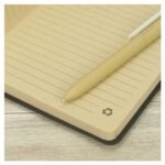 A5 size Bamboo Notebooks with Pen Loop & Page Marker - Image 4